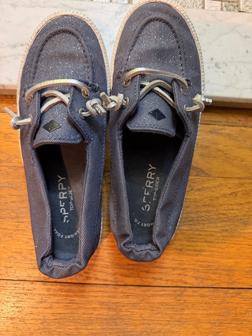 Sperry Women’s Casual Canvas Boat Shoes - Navy
